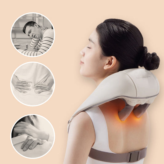 ComfortFlex™ | Een innovatief warmte-geactiveerd massageapparaat voor nek en schouders.
